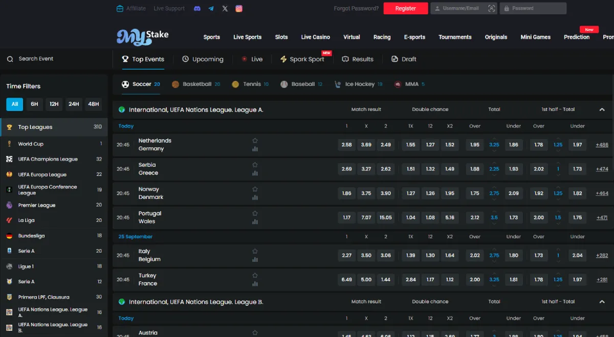 Mystake casino sports
